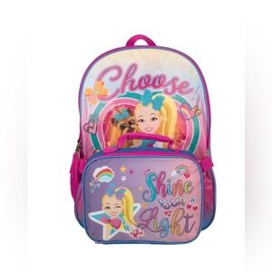 Jojo Siwa Shine Your Light Youth Girl's 2-Piece 16" Backpack & Lunch Kit set